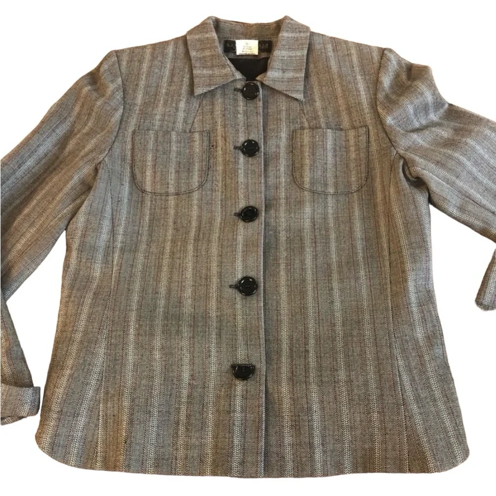 Vintage 1980’s Harve Benard Lightweight Wool Blazer/Jacket, Loose Fitting, 12, L